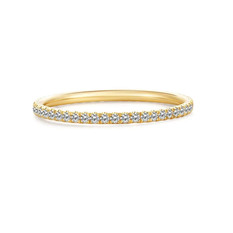 14K Gold Diamond Eternity Band Engagement Wedding ...