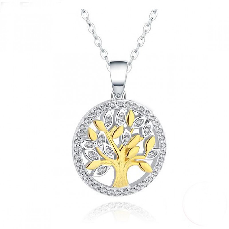 Finefey 925 Sterling Silver Family Tree Cubic Pend...