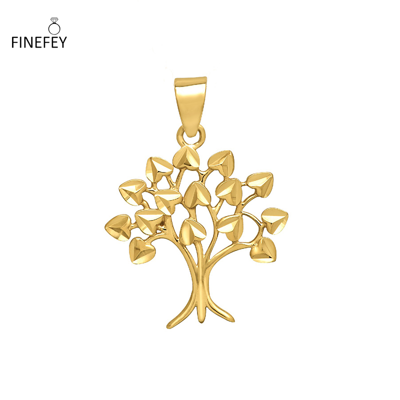 FINEFEY 925 Sterling Silver Tree of Life Pendants