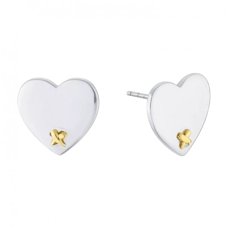 FINEFEY Sterling Silver Gold Plated Heart Shaped S...