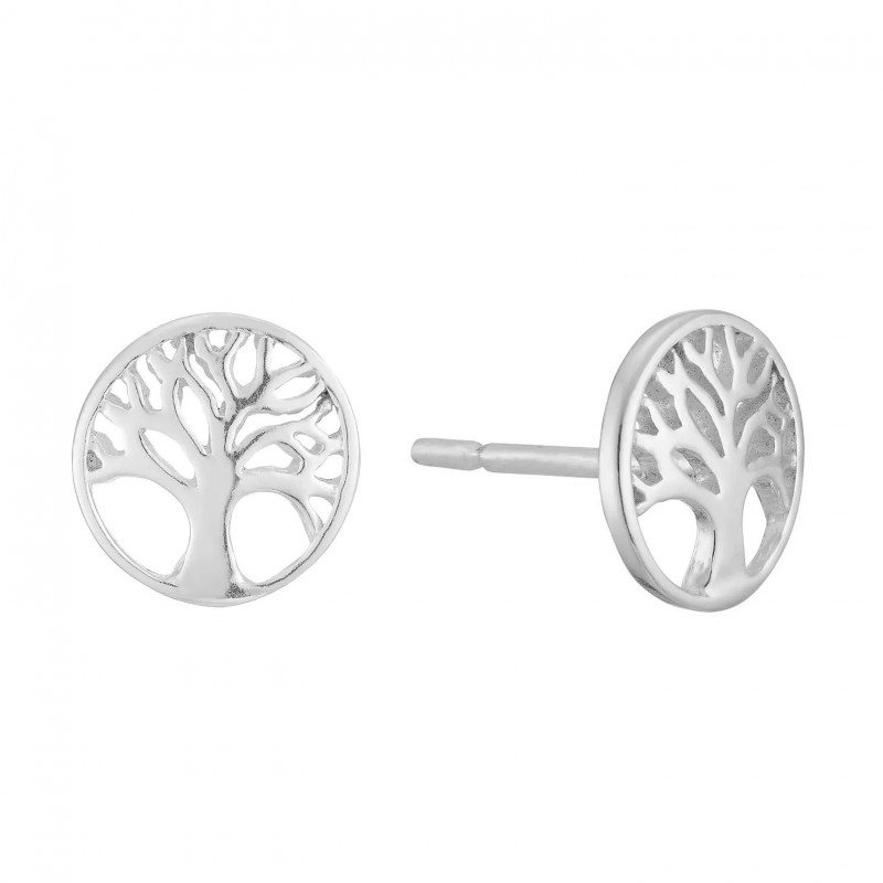 FINEFEY Sterling Silver Tree Of Life Design Round ...