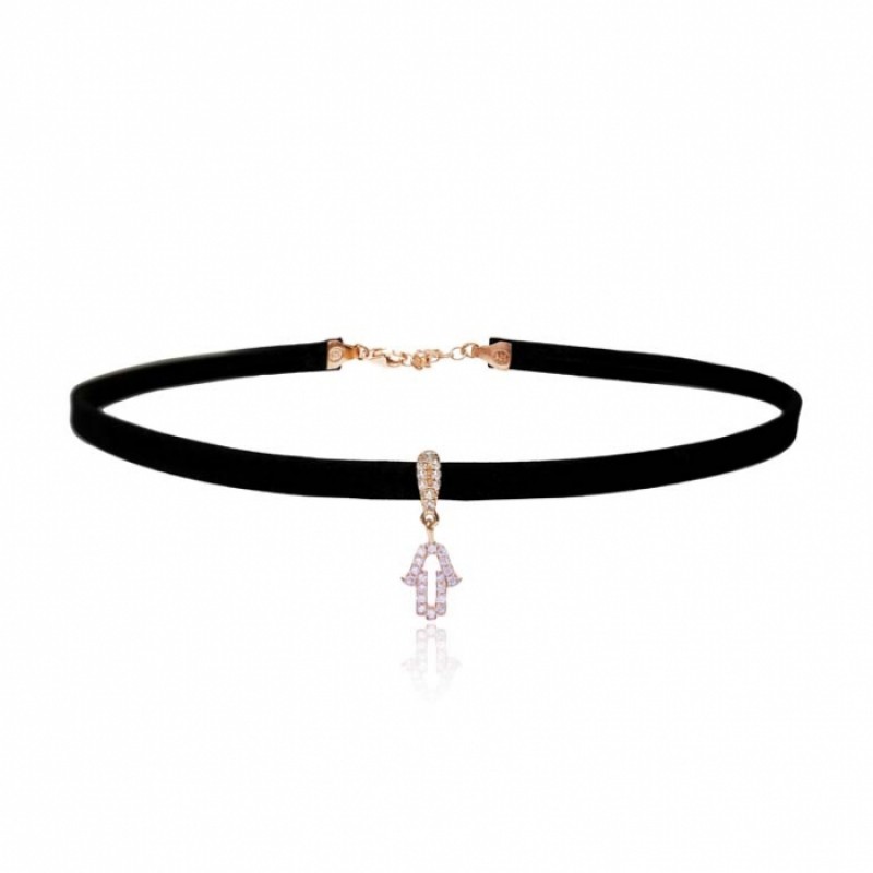 FINEFEY Sterling Silver Rose Gold Plated Zircon Ho...