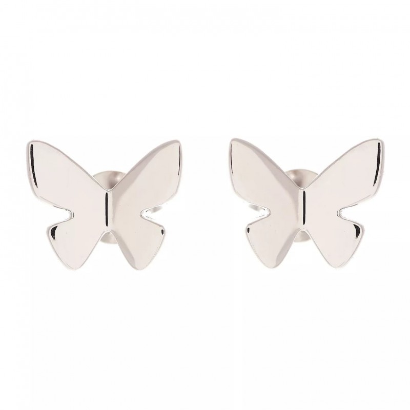 FINEFEY Sterling Silver Sparkling Butterfly Earrin...