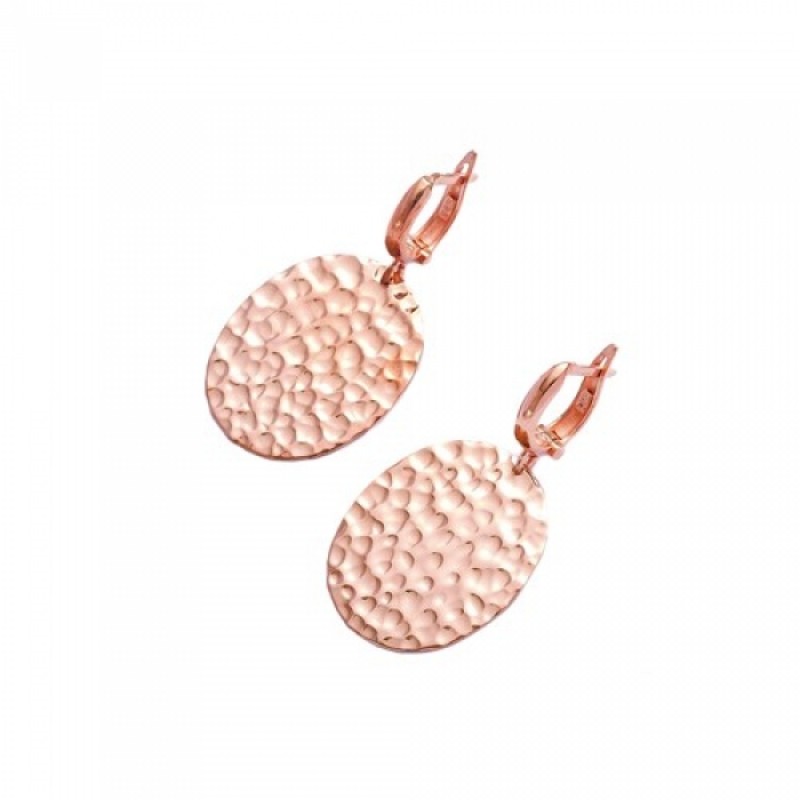 FINEFEY Sterling Silver Rose Gold Plated Plain Ham...