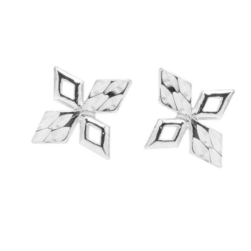 925 Sterling Silver Cross Stud Earrings