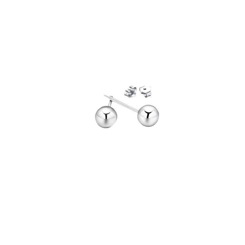 FINEFEY Sterling Silver Gold  Bead Earrings Stud F...